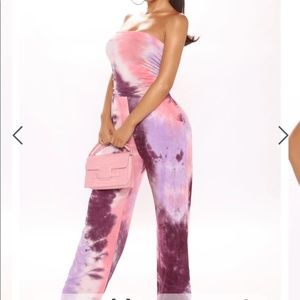 Tie Dye Jumpsuit Lavender/Combo